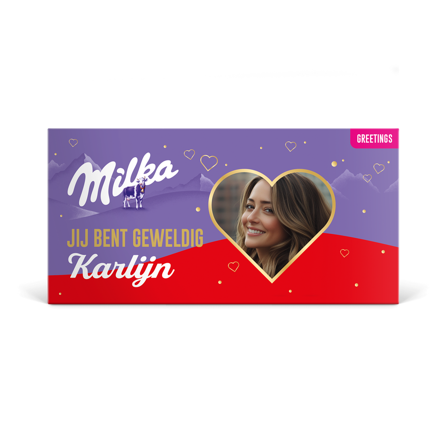 Milka reep - Hazelnoot