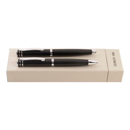 Cerruti 1881 set austin diamond black (balpen & vulpen)