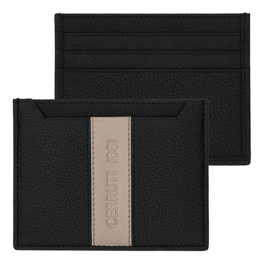 Cerruti 1881 kaartenhouder delano taupe & black