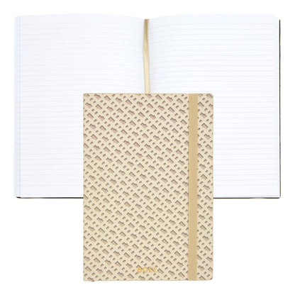 Boss A5 notitieboekje monogram cream lined