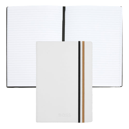 Boss A6 notitieboekje iconic white lined