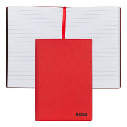 Boss A6 notitieboekje essential red lined
