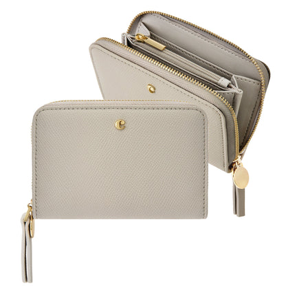 Cacharel zipped wallet séraphine taupe