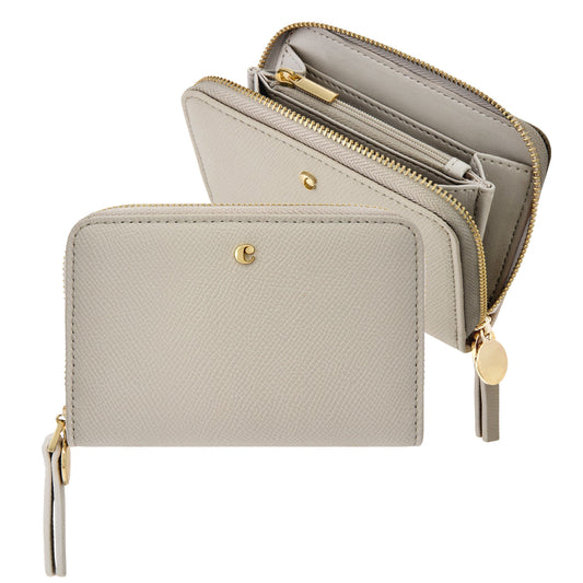 Cacharel zipped wallet séraphine taupe