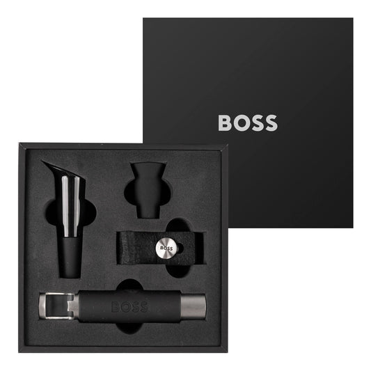 Hugo Boss wine set iconic black