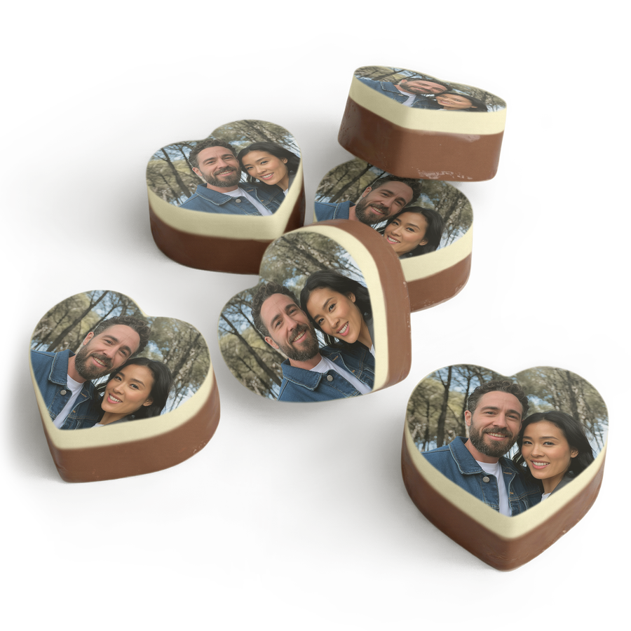 Bonbon hart massief - 12 stuks