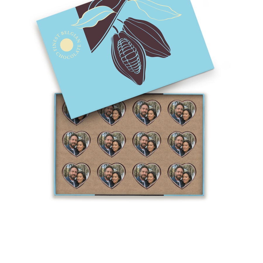 Bonbon hart massief - 12 stuks