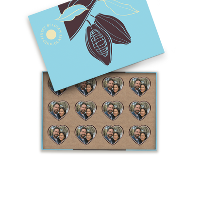 Bonbon hart massief - 12 stuks