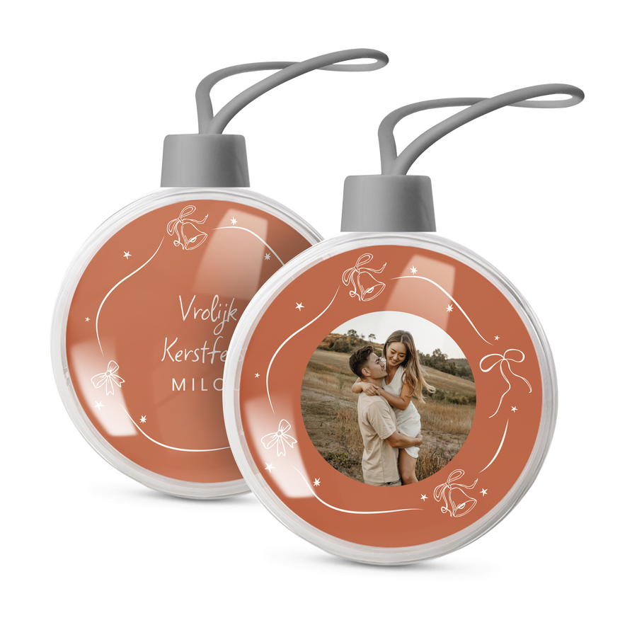 Kerstballen met foto - 2 stuks