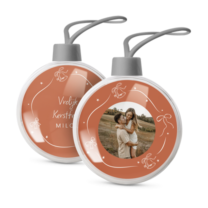 Kerstballen met foto - 2 stuks