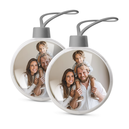 Kerstballen met foto - 2 stuks