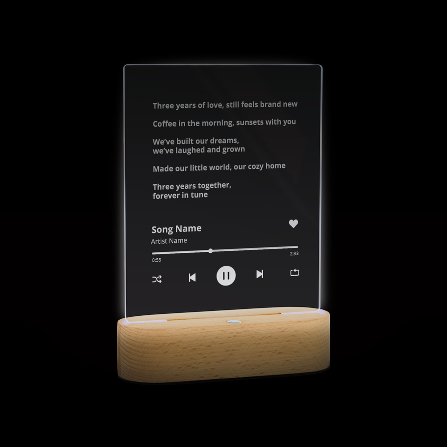 Lamp met Spotify design 