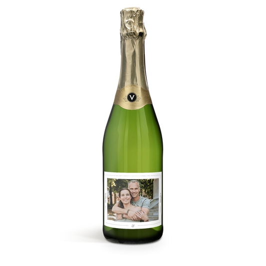 Vintense Blanc alcoholvrij - Met bedrukt etiket
