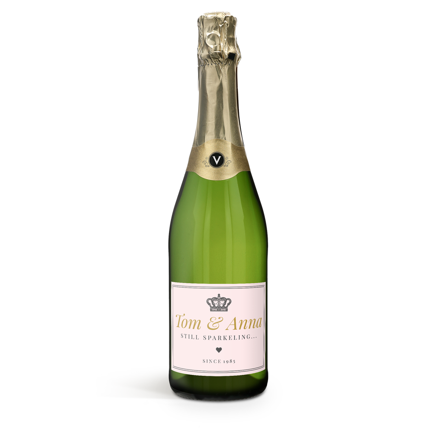 Vintense Blanc alcoholvrij - Met bedrukt etiket
