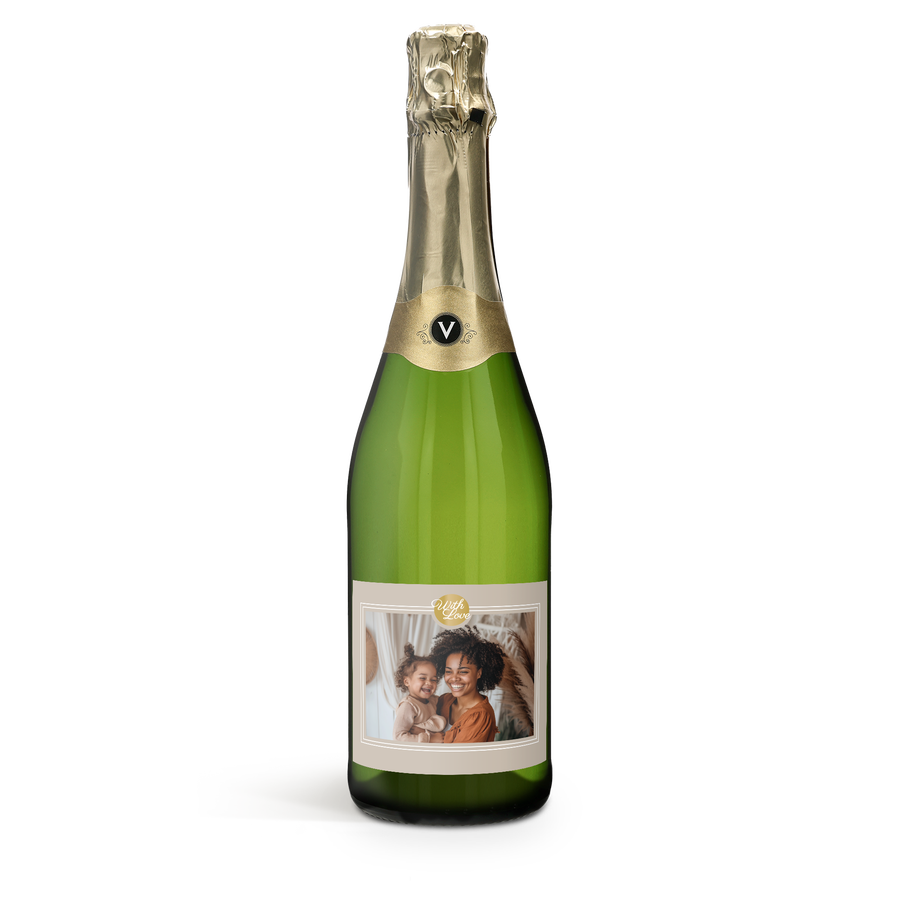 Vintense Blanc alcoholvrij - Met bedrukt etiket