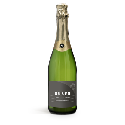 Vintense Blanc alcoholvrij - Met bedrukt etiket