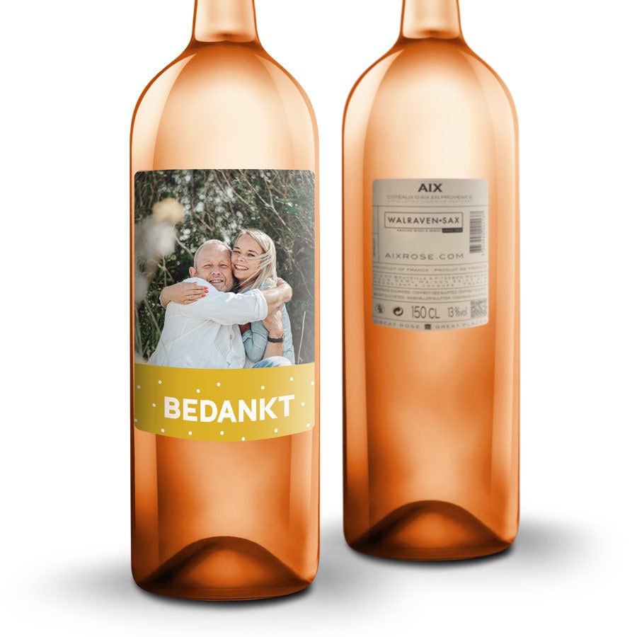 AIX rosé Magnum - Met bedrukt etiket