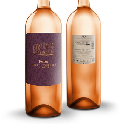 AIX rosé Magnum - Met bedrukt etiket