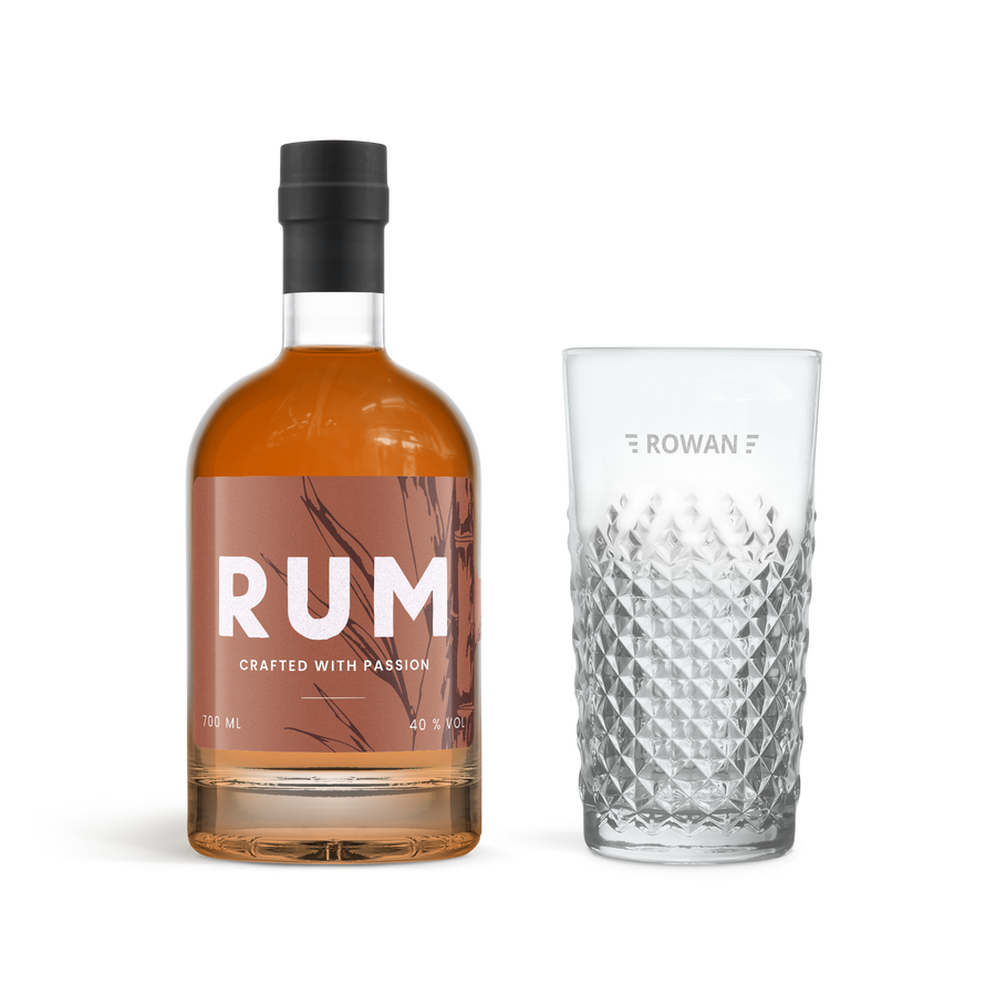 Dark Rum - Gegraveerd glas