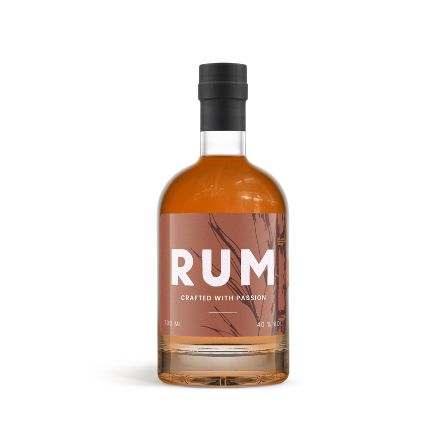 Dark Rum - Gegraveerd glas