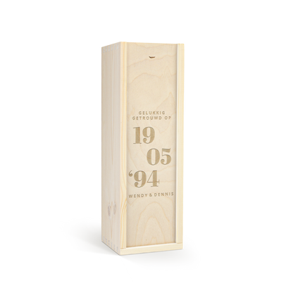 Riondo Merlot - In gegraveerde kist