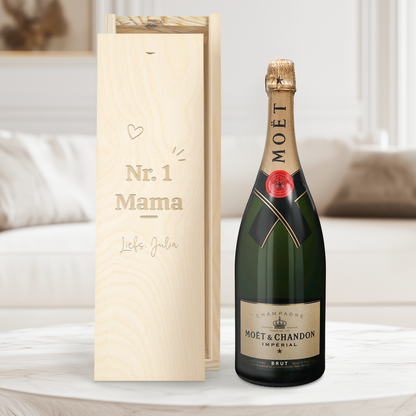Moët & Chandon 1500 ml - In gegraveerde kist