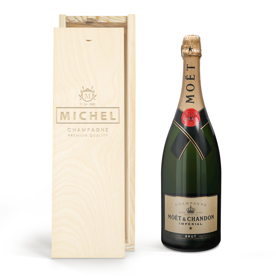 Moët & Chandon 1500 ml - In gegraveerde kist