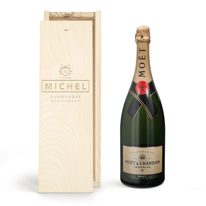 Moët & Chandon 1500 ml - In gegraveerde kist