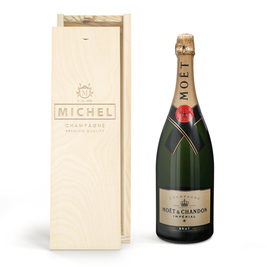 Moët & Chandon 1500 ml - In gegraveerde kist