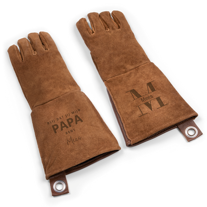Leren BBQ handschoenen