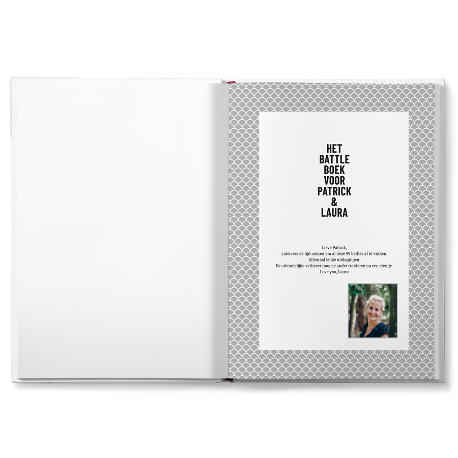 Het Battle boek voor koppels met naam en foto - Hardcover