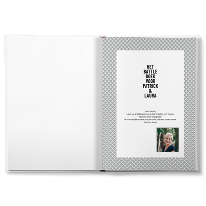 Het Battle boek voor koppels met naam en foto - Hardcover