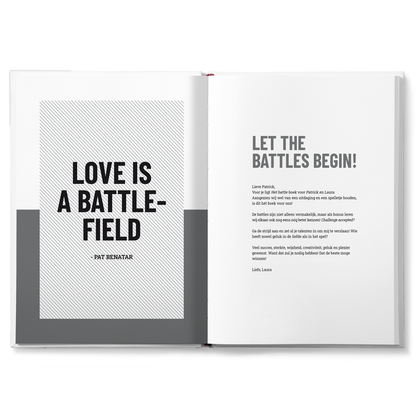 Het Battle boek voor koppels met naam en foto - Hardcover