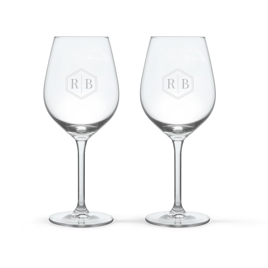 Maison de la Surprise Merlot met gegraveerde glazen