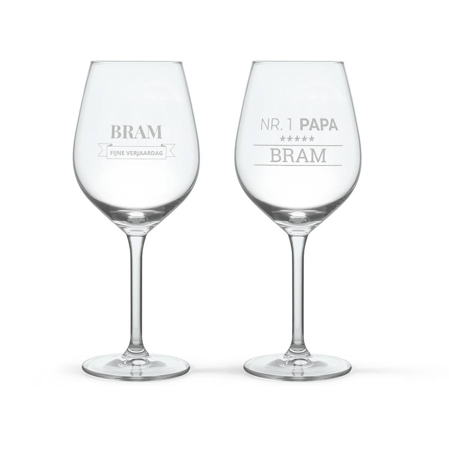 Salentein Malbec met gegraveerde glazen