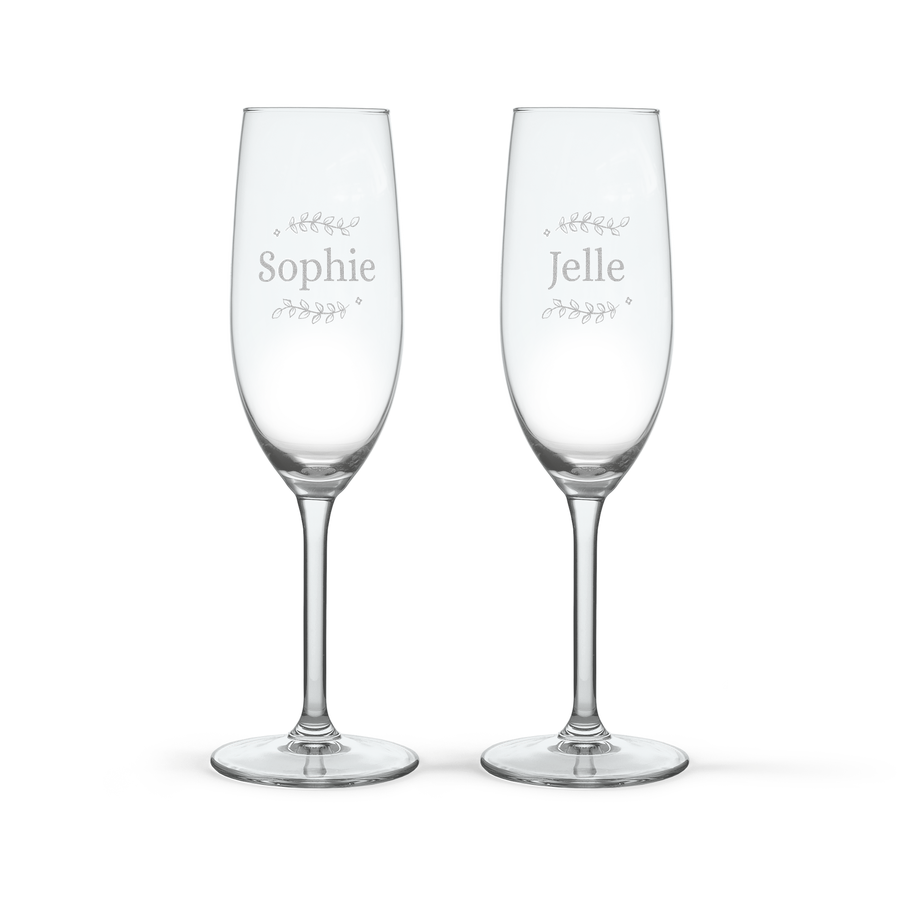Riondo Prosecco Spumante - Met gegraveerde glazen