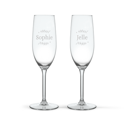 Riondo Prosecco Spumante - Met gegraveerde glazen