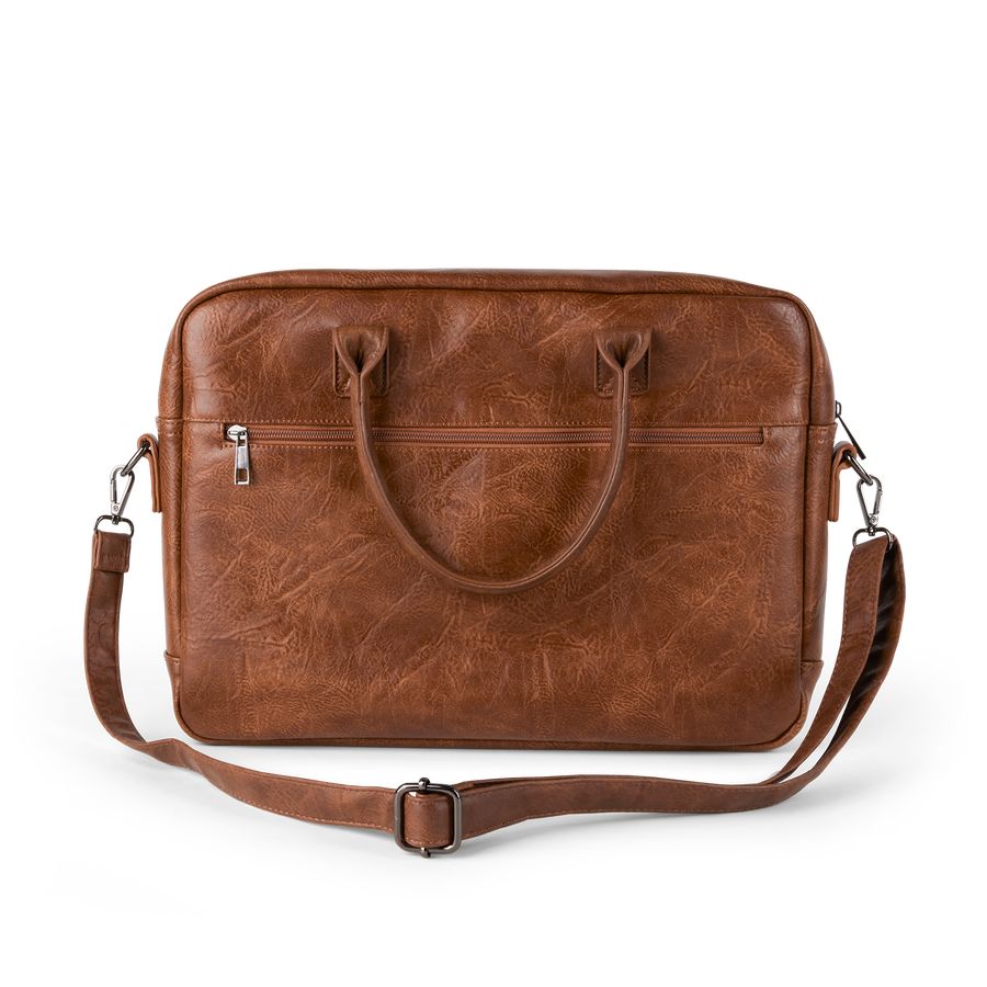 PU leren laptoptas met naam