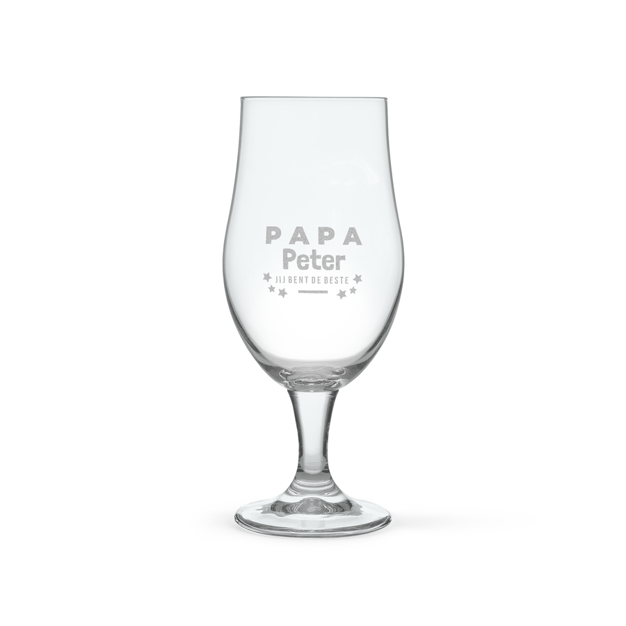Vaderdag bierpakket met gegraveerd glas - Duvel