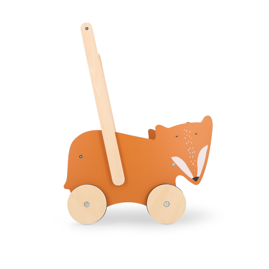 Houten loopwagen