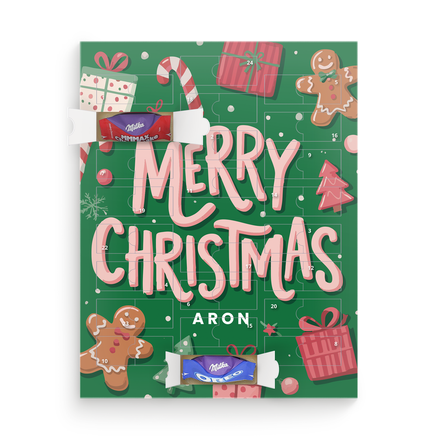 Milka favourites adventskalender - eigen design
