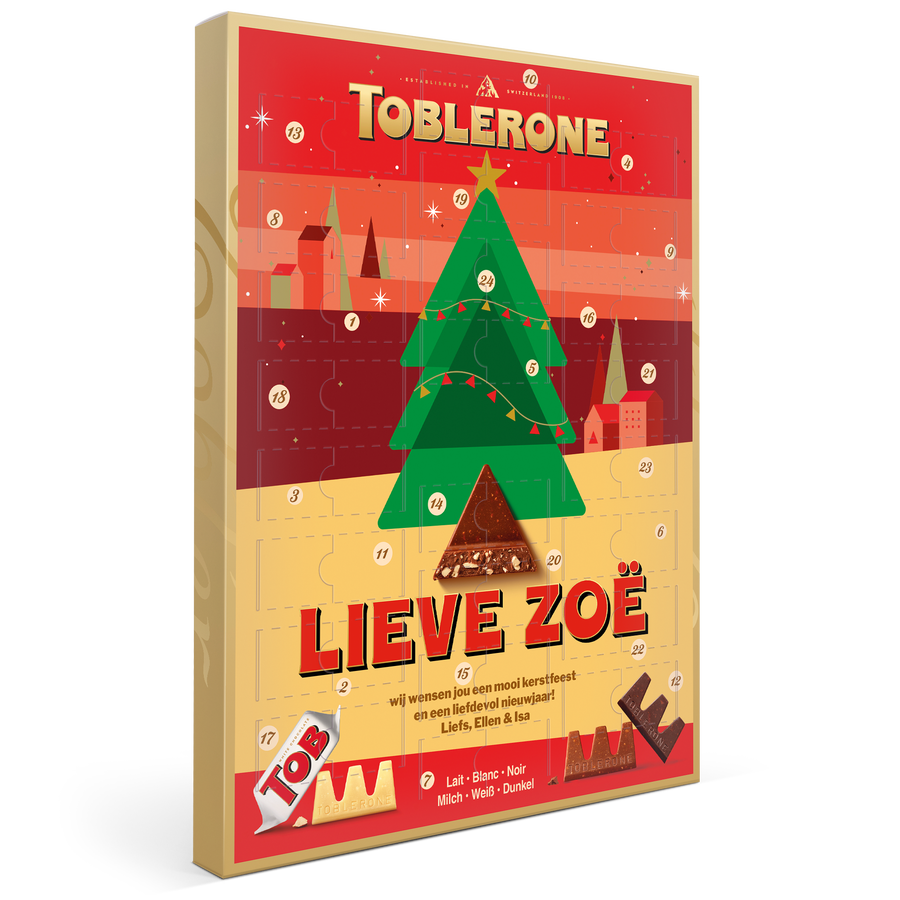 Toblerone adventskalender - Toblerone design
