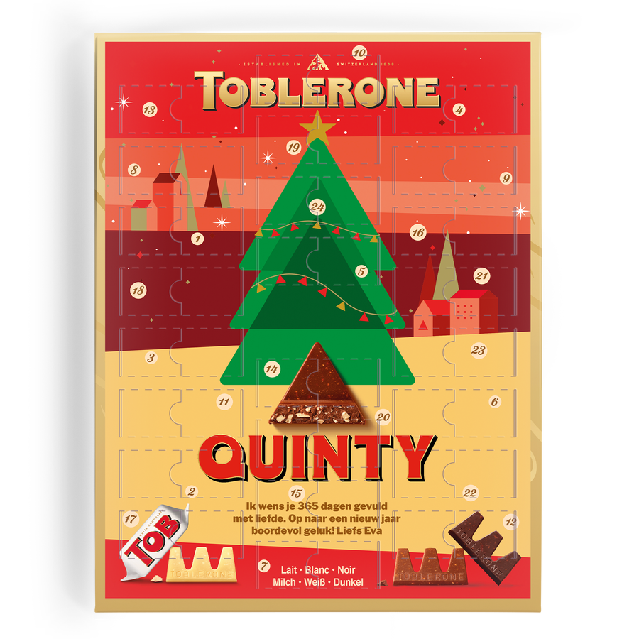 Toblerone adventskalender - Toblerone design