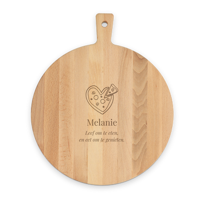 Houten pizzaplank - Beuken - Rond 