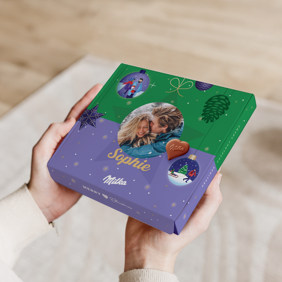 Milka pralines - kerst - hartjes  - 110 gram