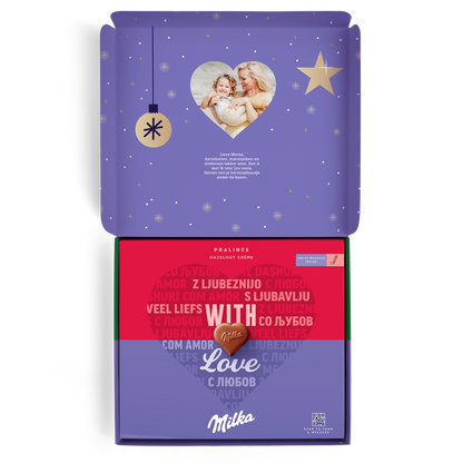 Milka pralines - kerst - hartjes  - 110 gram