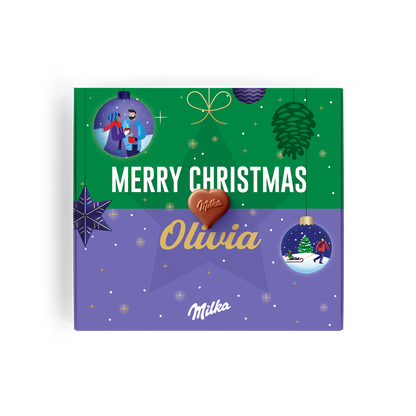 Milka pralines - kerst - hartjes  - 110 gram
