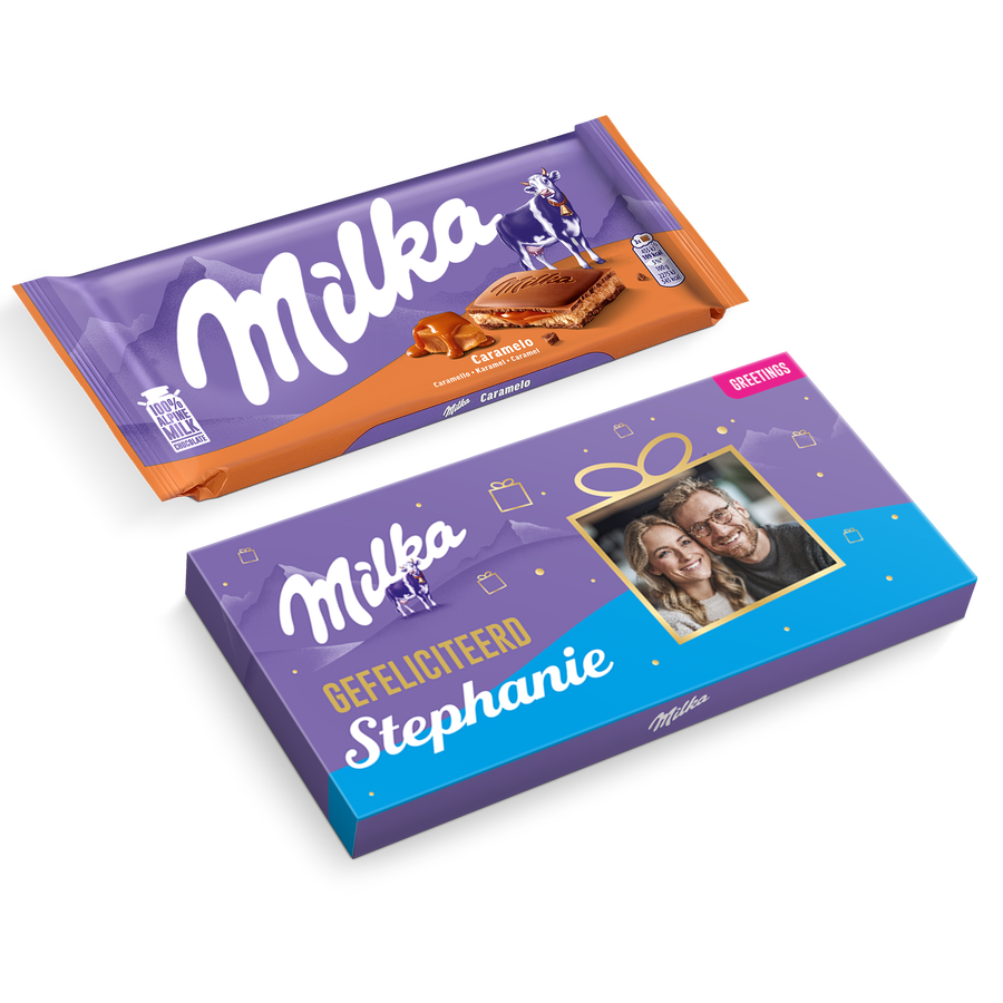 Milka reep -  karamel 