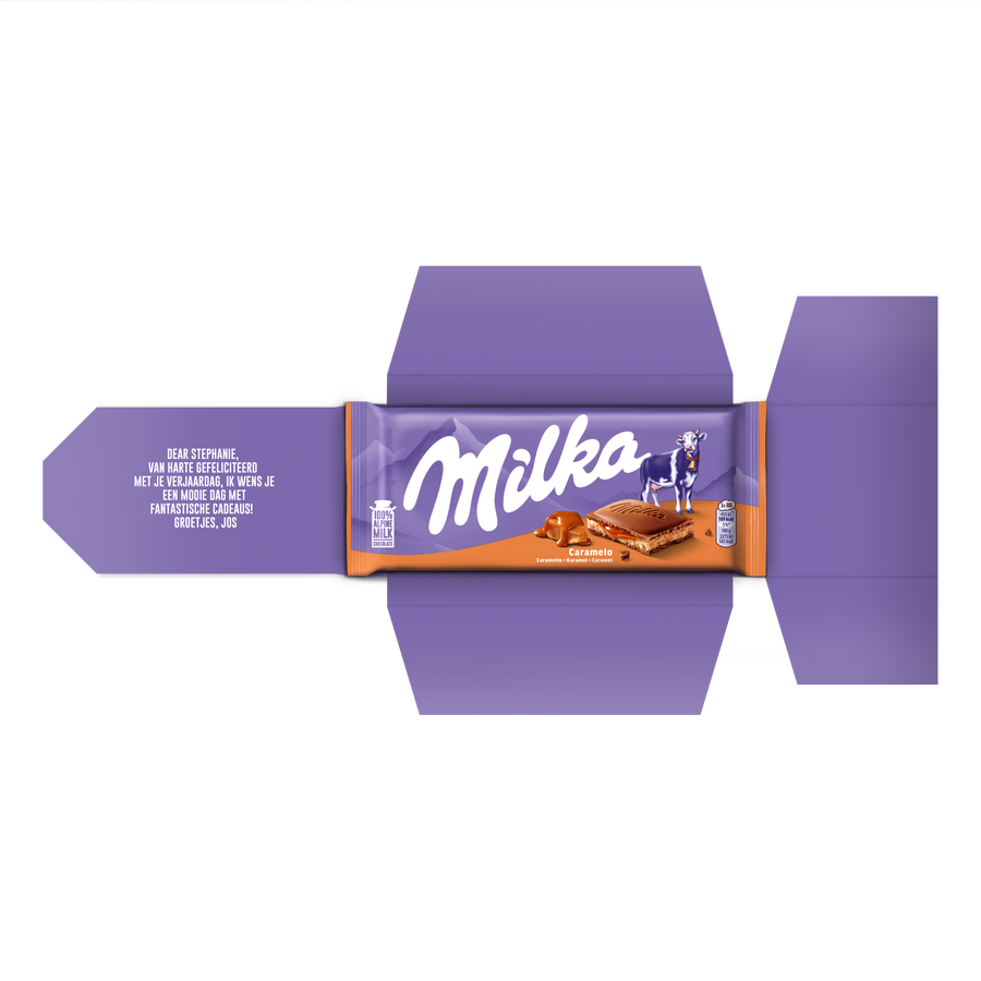 Milka reep -  karamel 