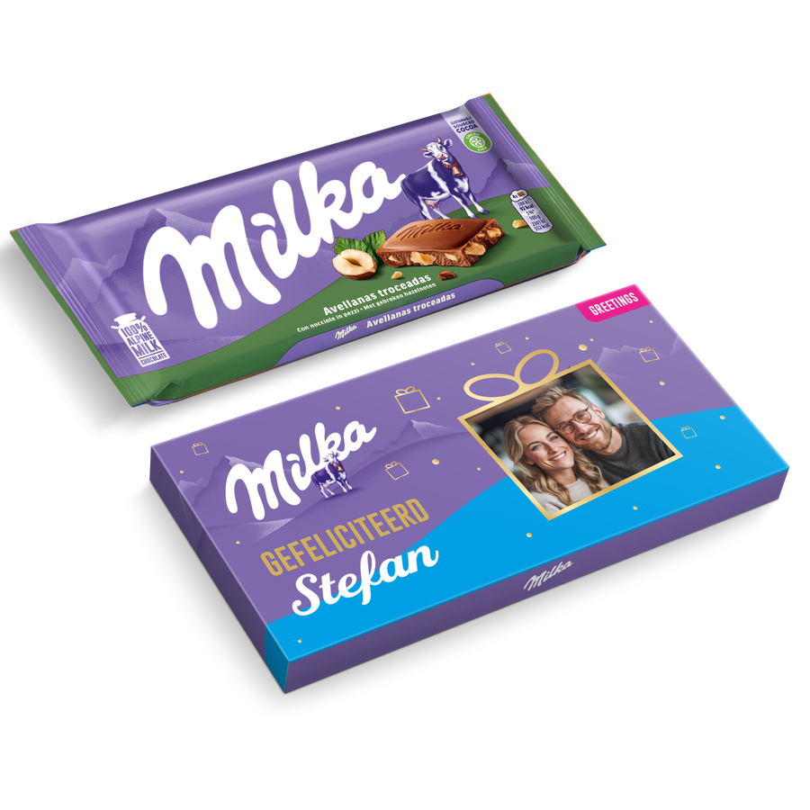 Milka reep -  Hazelnoot 